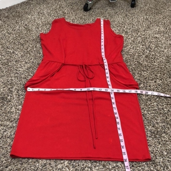 Stella McCartney Draped Back Dress Size IT 38 US 4 Red - Picture 9 of 12